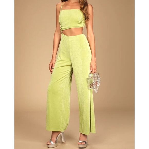 Lulu's Lime Green Jumpsuit - Picture 1 of 11